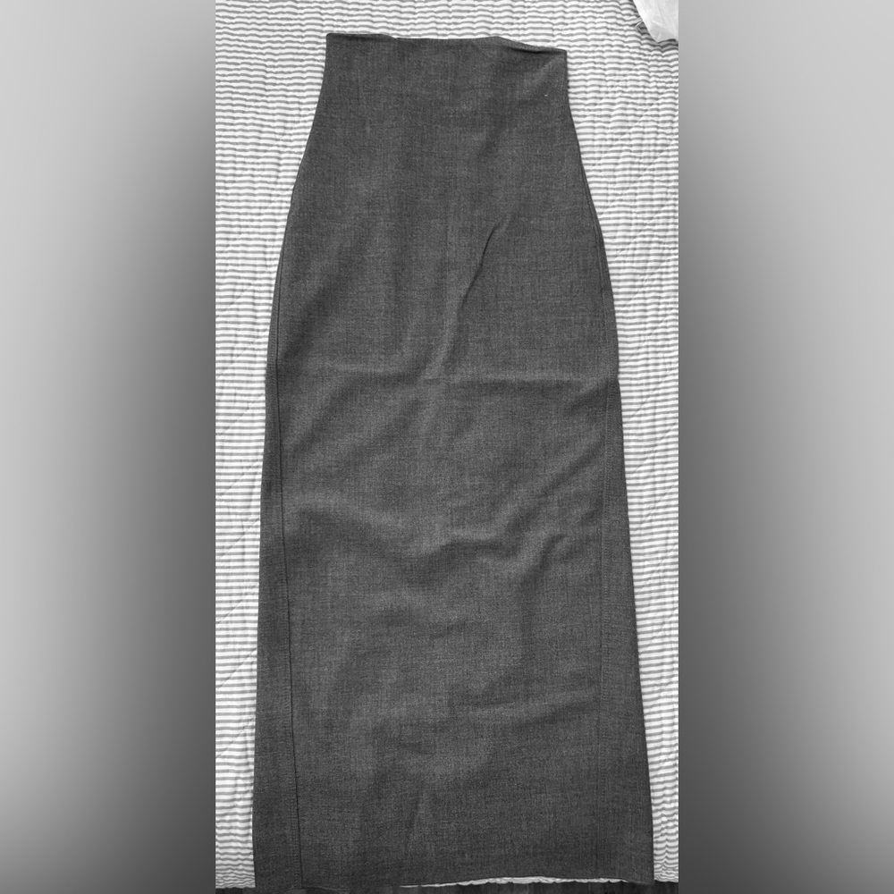Gray Maxi Skirt